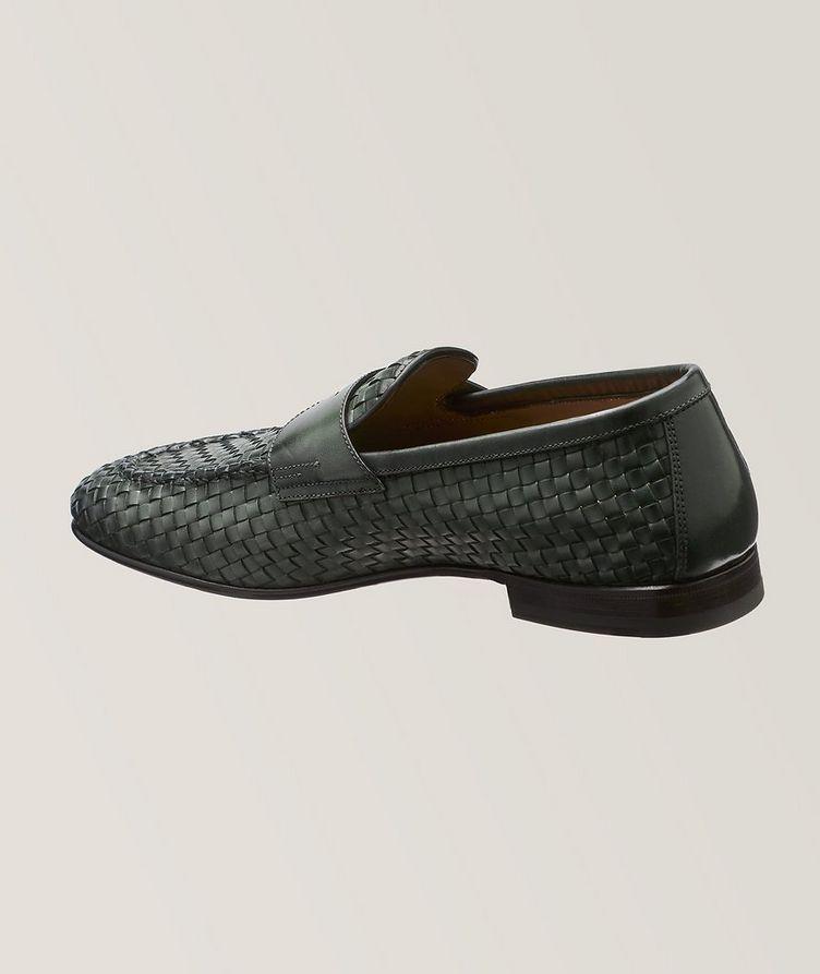 Carlos Woven Leather Penny Loafers image 3