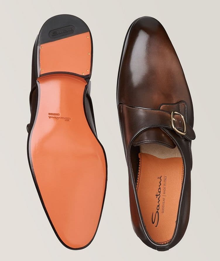 Carter Burnished Leather Monkstraps  image 2