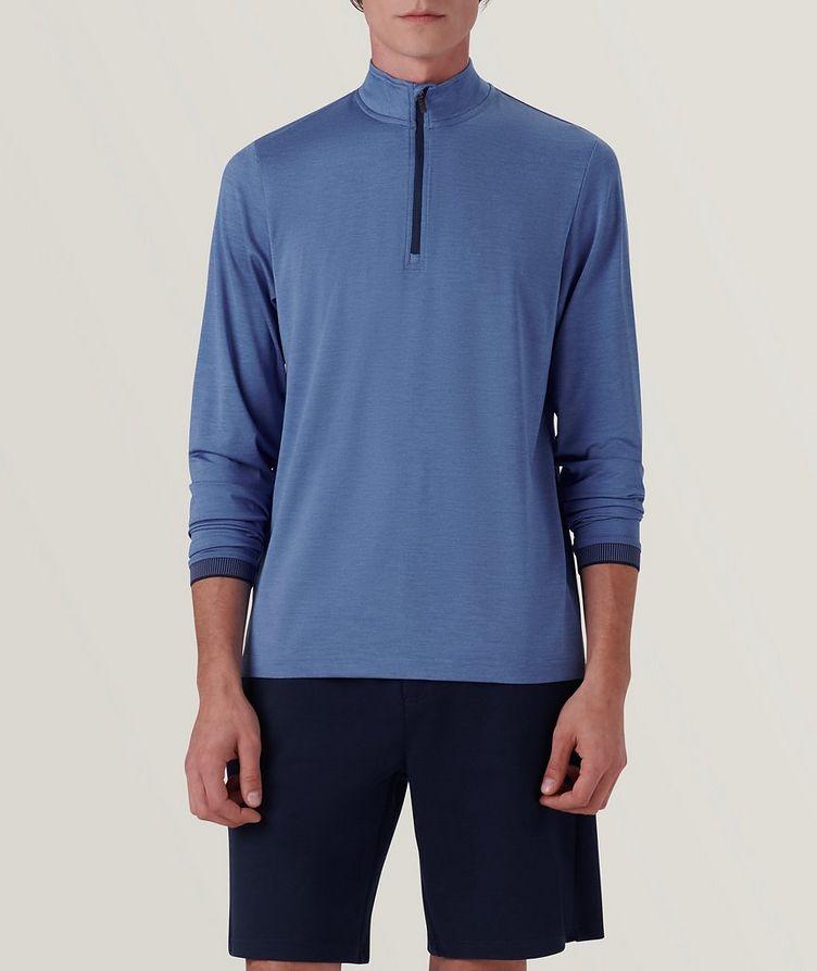 Solid Quarter Zip Pullover image 2