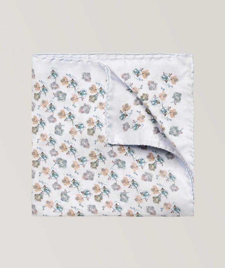 Floral Silk Pocket Square  image 0