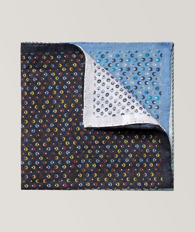 Geometric Linen Pocket Square  image 0