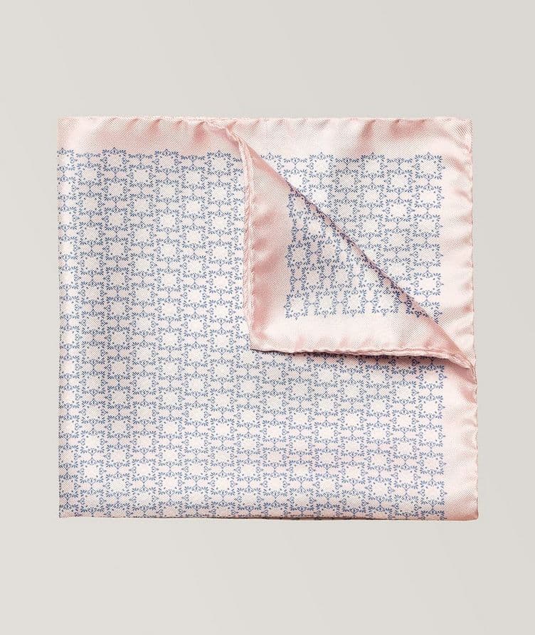 Geometric Silk Pocket Square  image 0