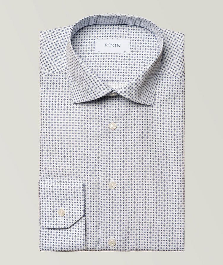 Micro Medallion Poplin Dress Shirt  image 0