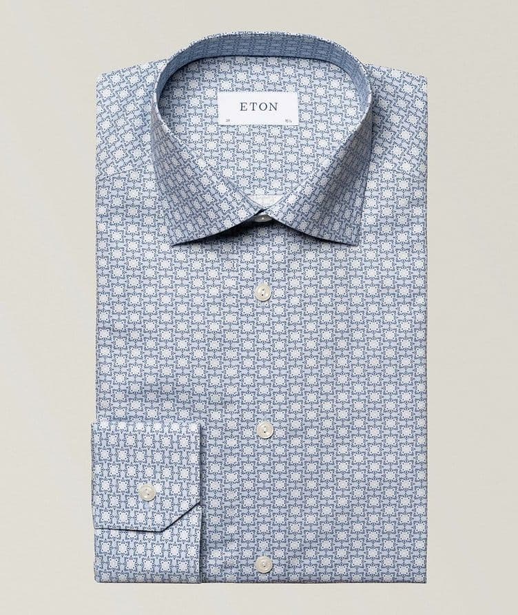 Micro Check Signature Twill Dress Shirt image 0