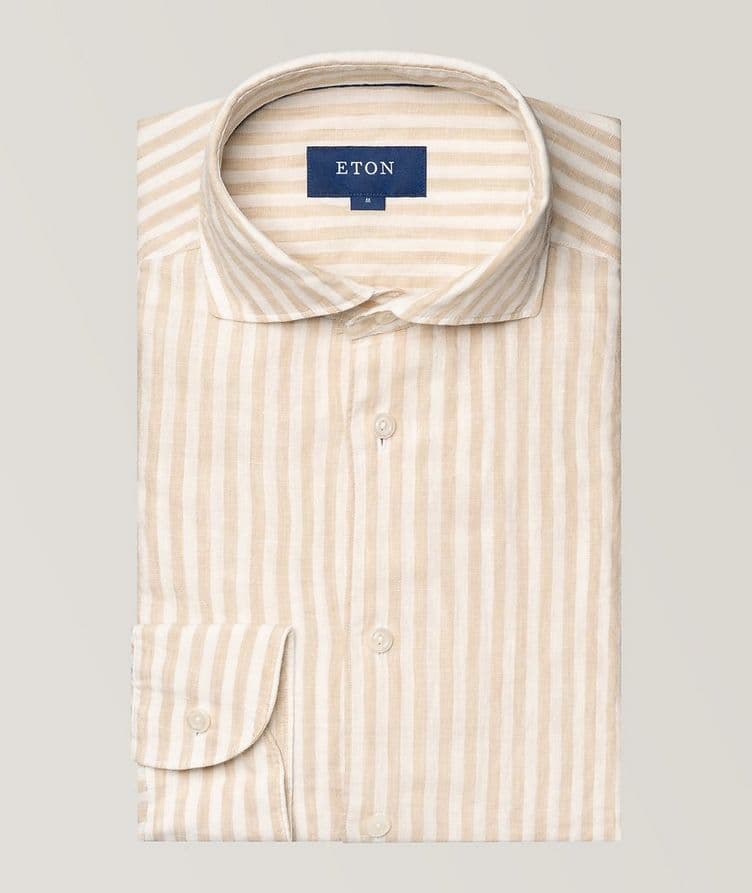 Striped Linen Sport Shirt  image 0