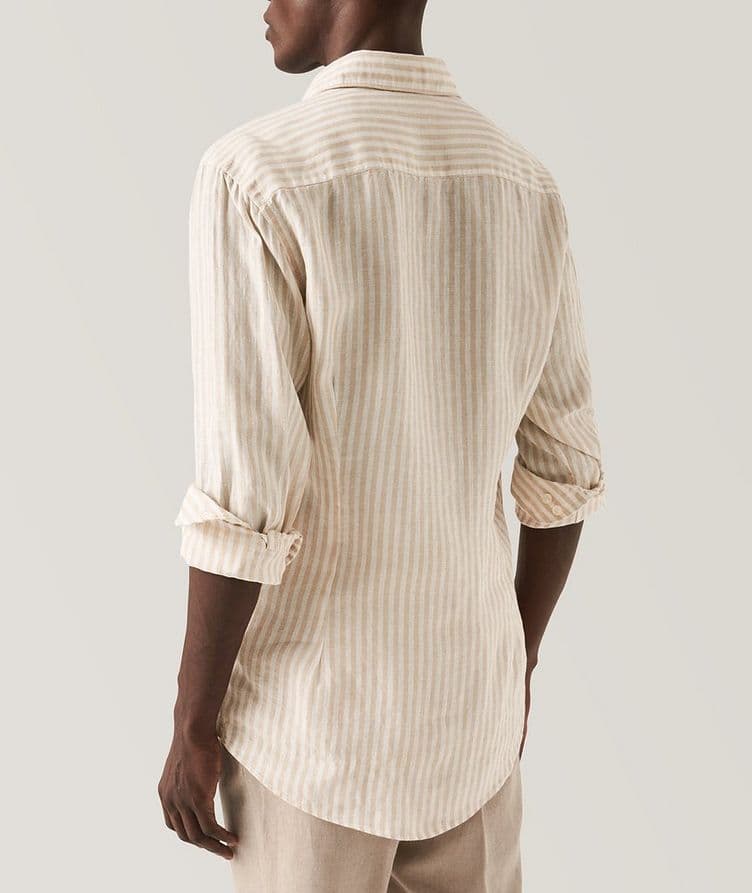 Striped Linen Sport Shirt  image 2