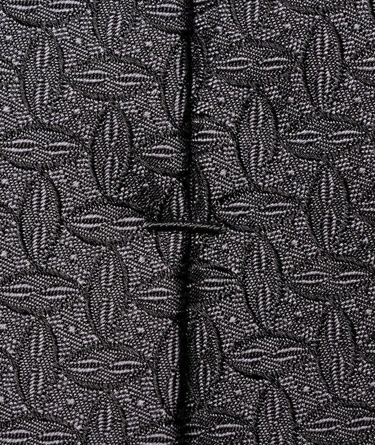 Geometric Woven Silk Tie  image 1