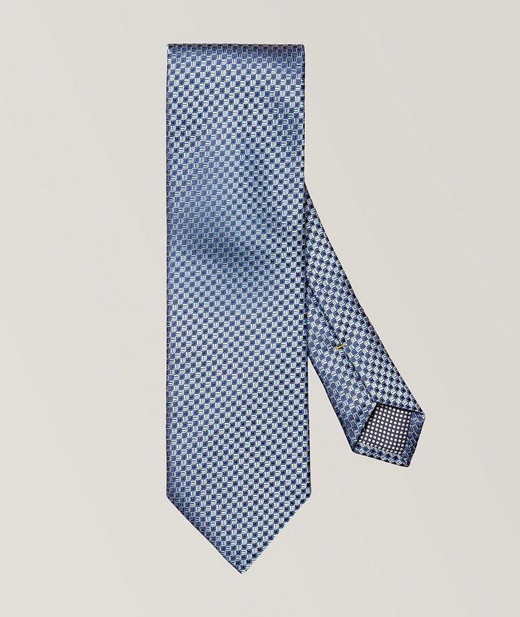 Geometric Woven Silk Tie  image 0