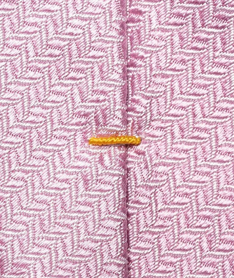 Geometric Woven Silk Tie image 1