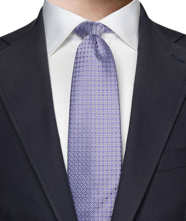 Geometric Silk Tie image 2