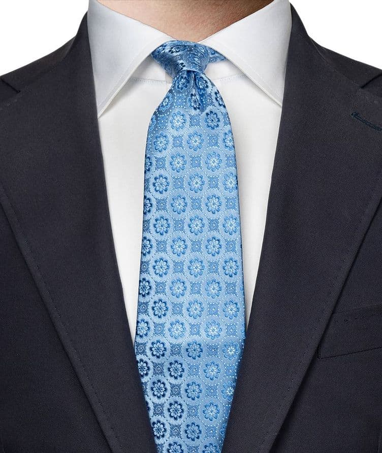 Floral Woven Silk Tie image 2