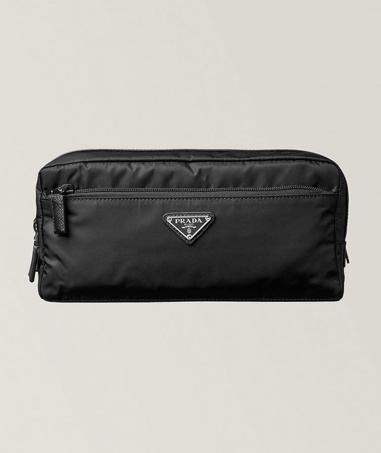 Re-Nylon & Saffiano Leather Toiletry Bag  image 0