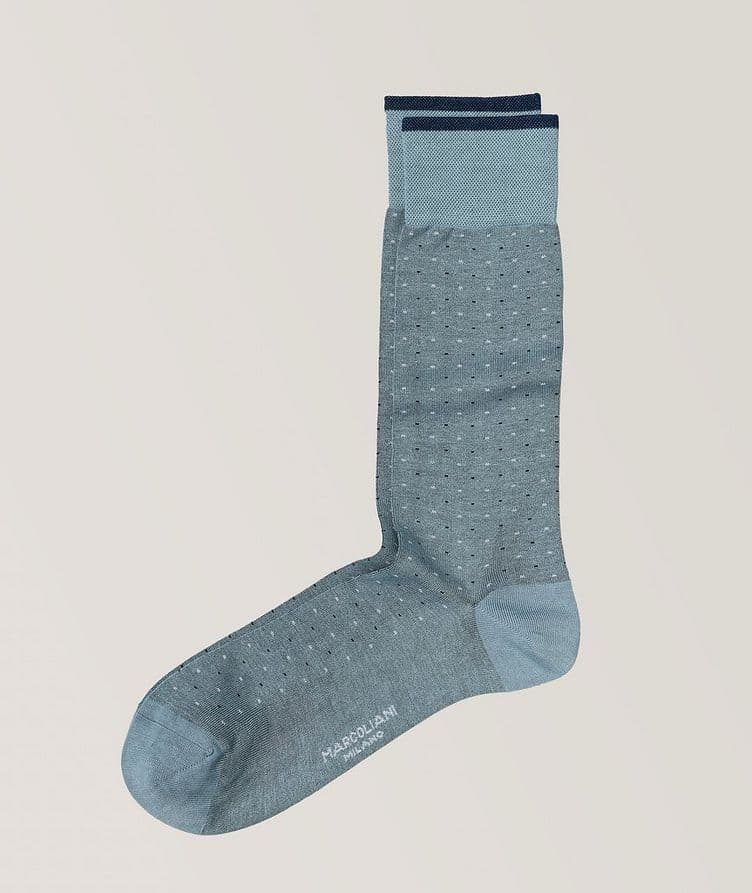 Varese Pindot Cotton Blend Crew Socks image 0