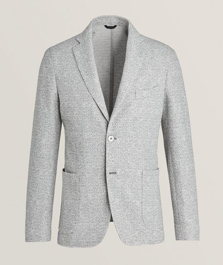 Mélange Blended Fabric Sport Jacket image 0