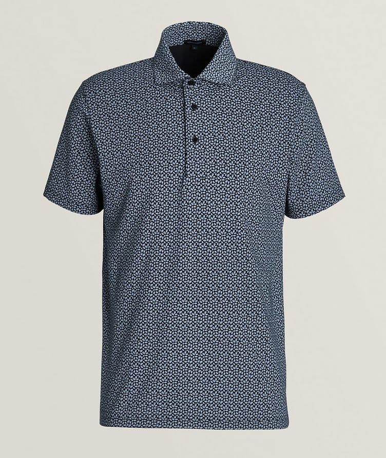 Leaf Print Stretch-Pima Cotton Polo image 0