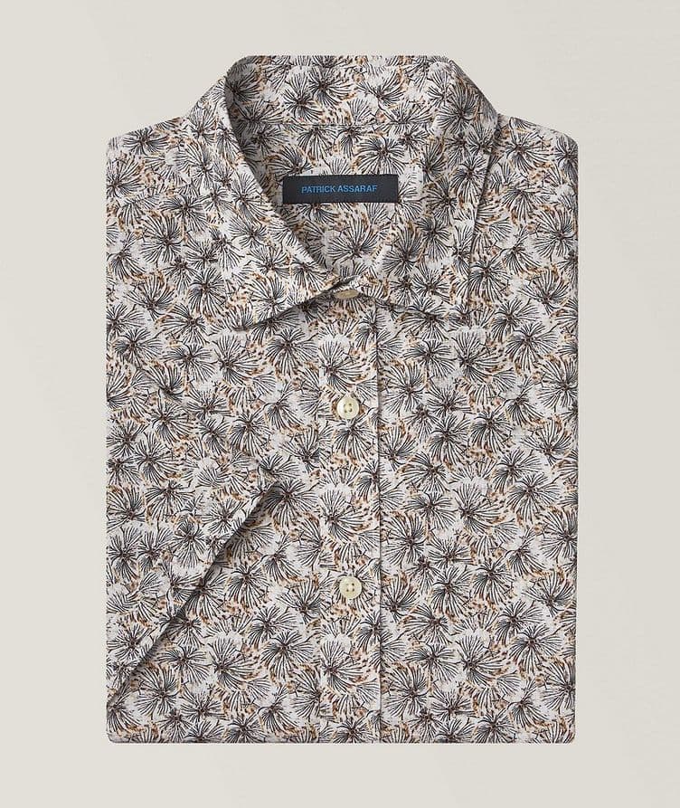 Feathered Pattern Cotton Sport Shirt  image 0