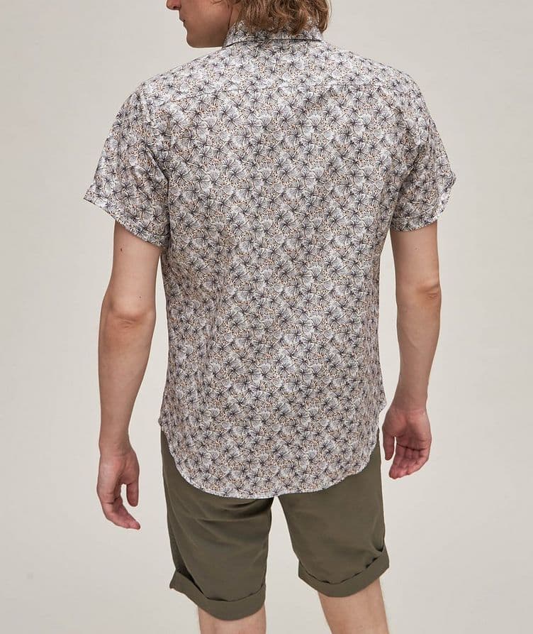 Feathered Pattern Cotton Sport Shirt  image 2