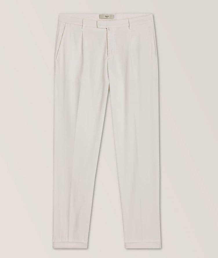 Pleated Cotton Pants image 0