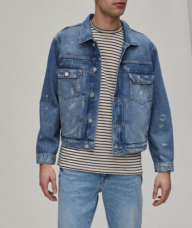 Blouson en denim à effet moucheté image 1