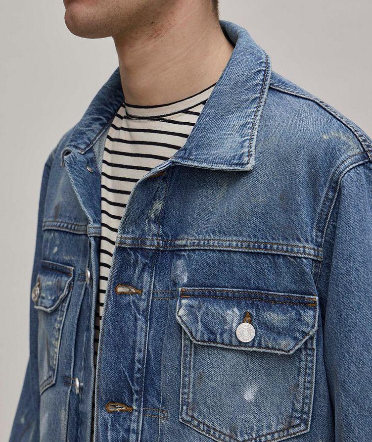 Blouson en denim à effet moucheté image 3