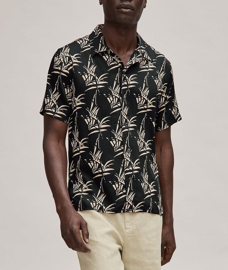 Chemise décontractée en modal à motif floral image 1