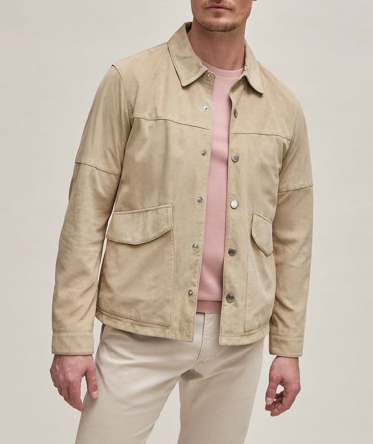 Blouson Oriolo en suède de chèvre image 1