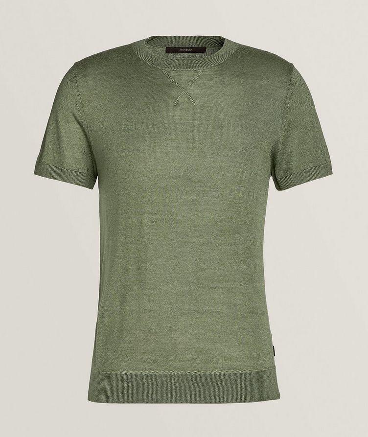 T-shirt Nando en tricot de laine, de soie et de cachemire image 0