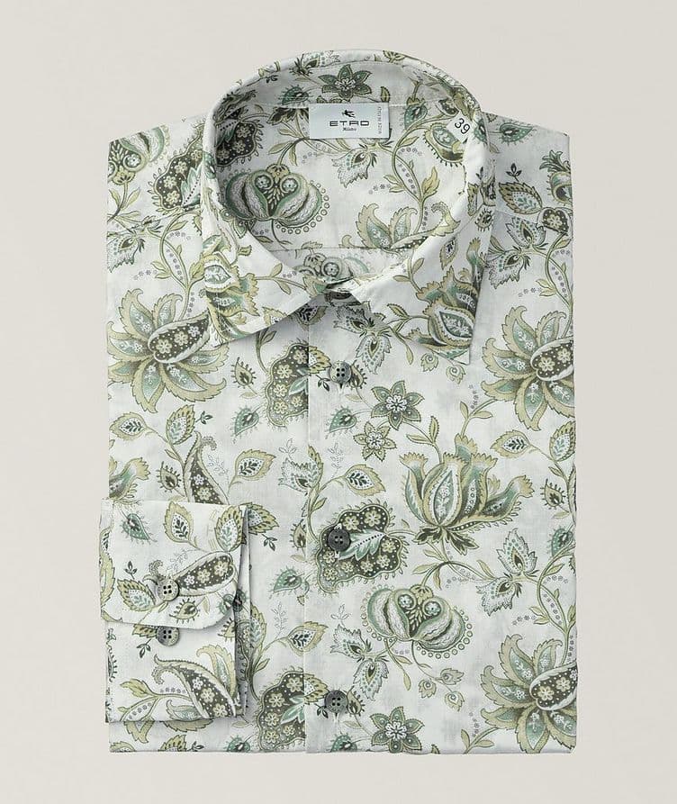 Chemise décontractée en coton à motif paisley image 0