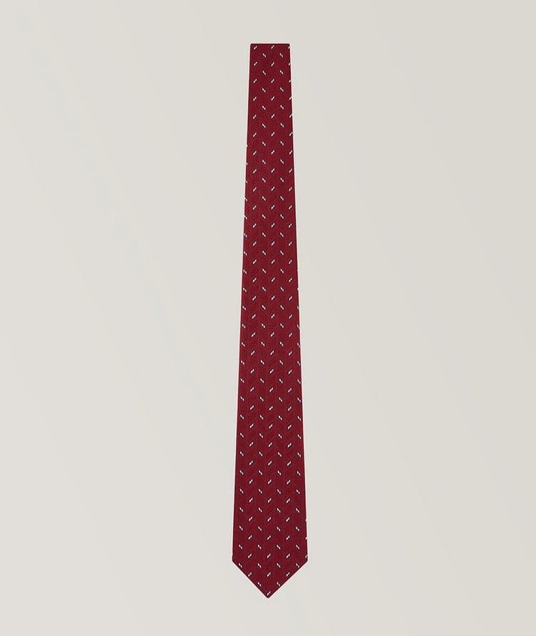 Neat Pattern Silk Tie  image 0