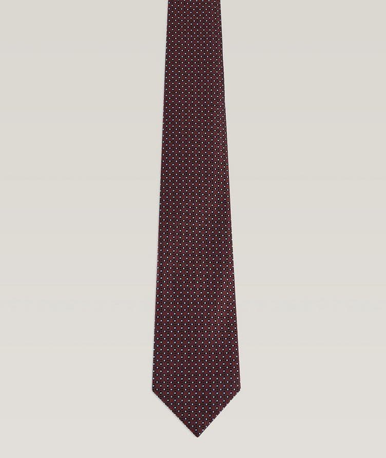 Neat Pattern Chevron Silk Jacquard Tie image 0