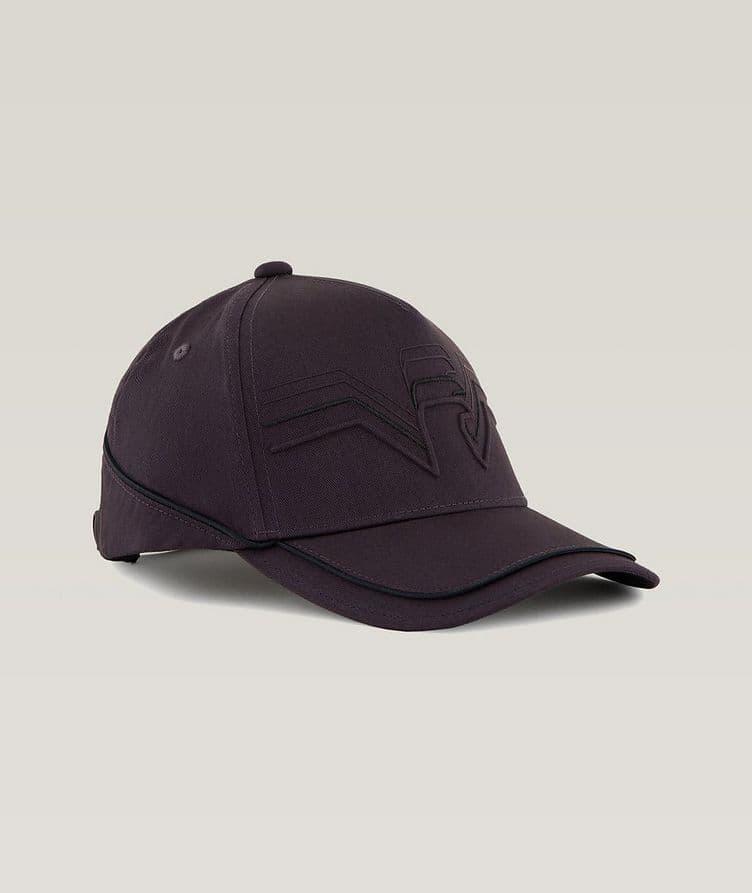 Embossed Oversized Logo Cotton Baseball Cap  image 0