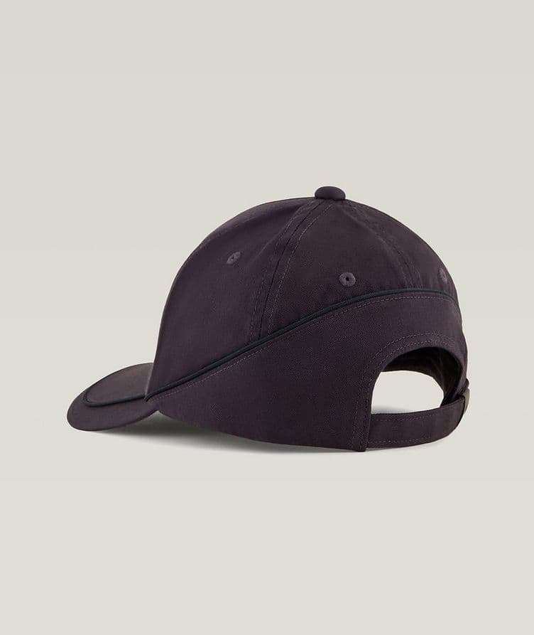 Embossed Oversized Logo Cotton Baseball Cap  image 1