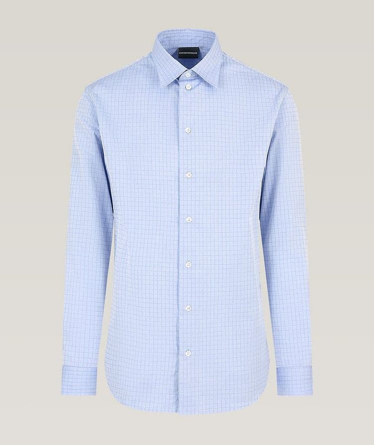 Micro Checked Cotton Sport Shirt image 0