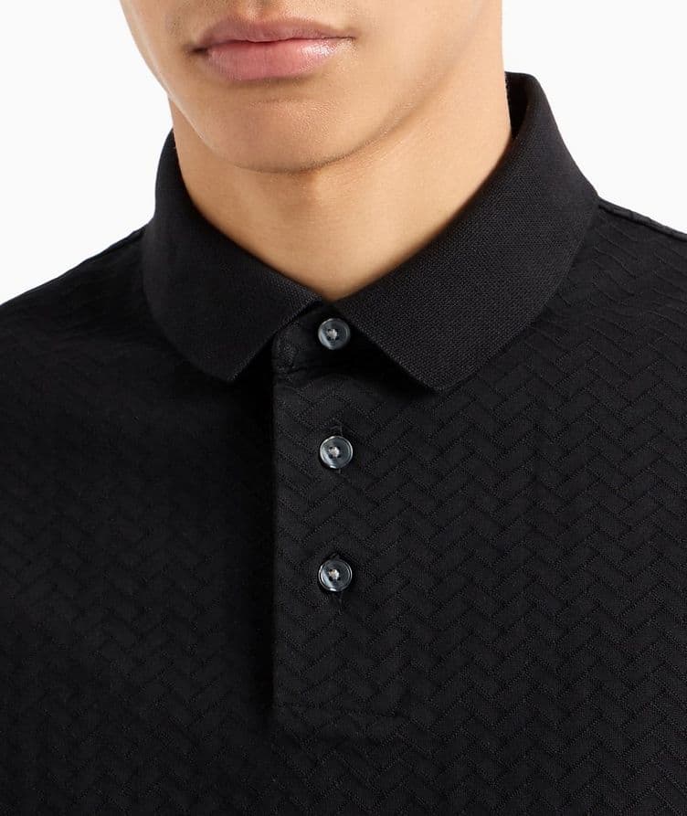 Jacquard Herringbone Polo image 3