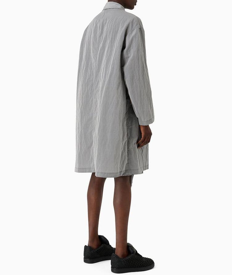 Seersucker Nylon Trench Coat  image 2