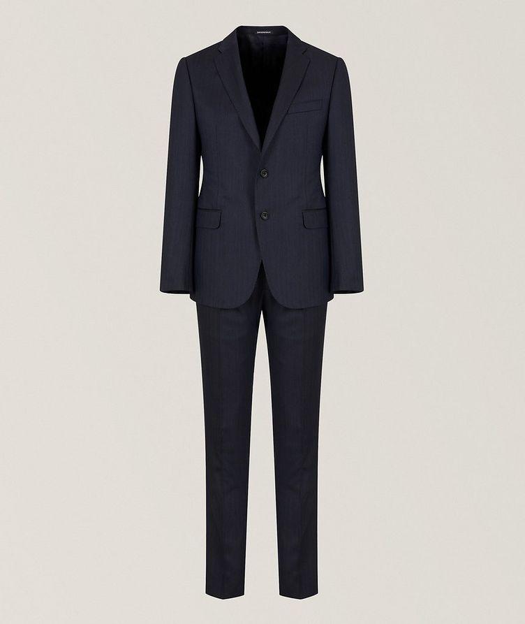 M-Line Pick Stitched Virgin Wool Suit  image 0