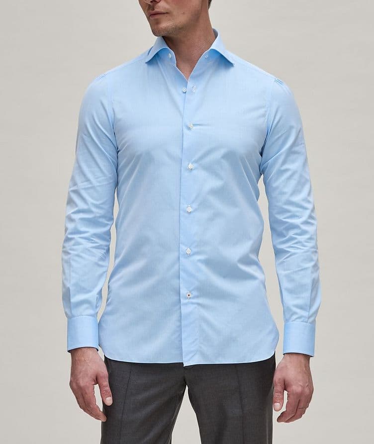 Slim Fit Solid Dress Shirt image 1