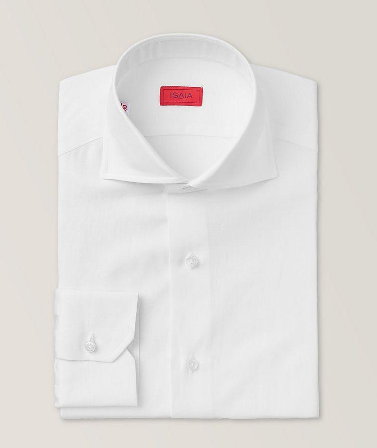 Solid Cotton-LinenDress Shirt image 0