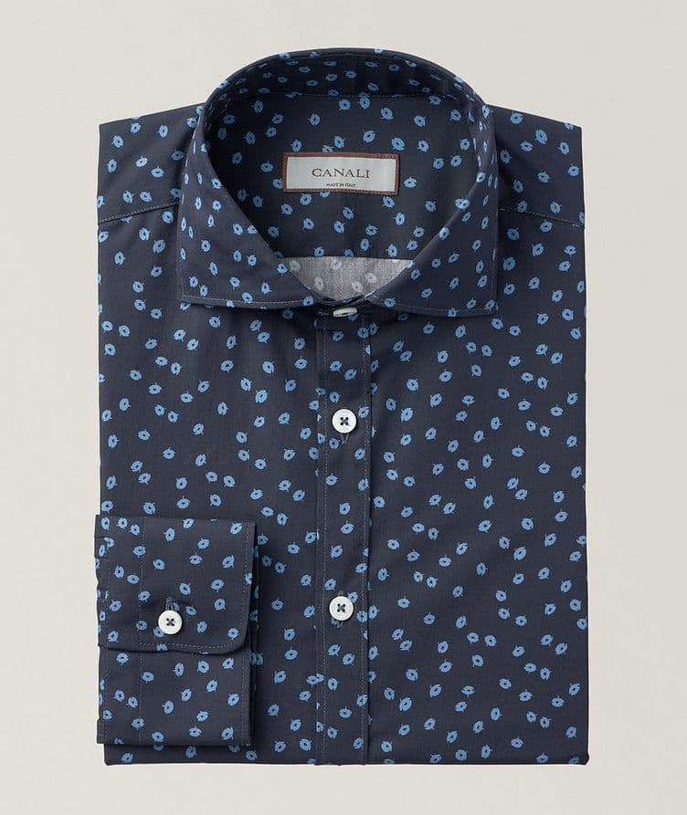 Chemise décontractée en coton à motif répété image 0