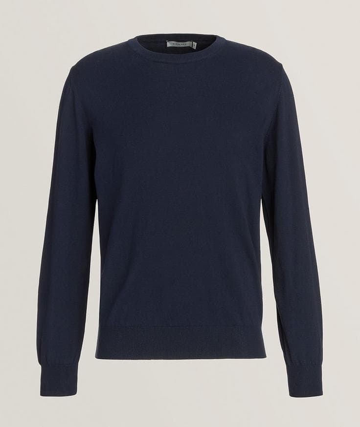 Canali Cotton Crewneck Sweater 