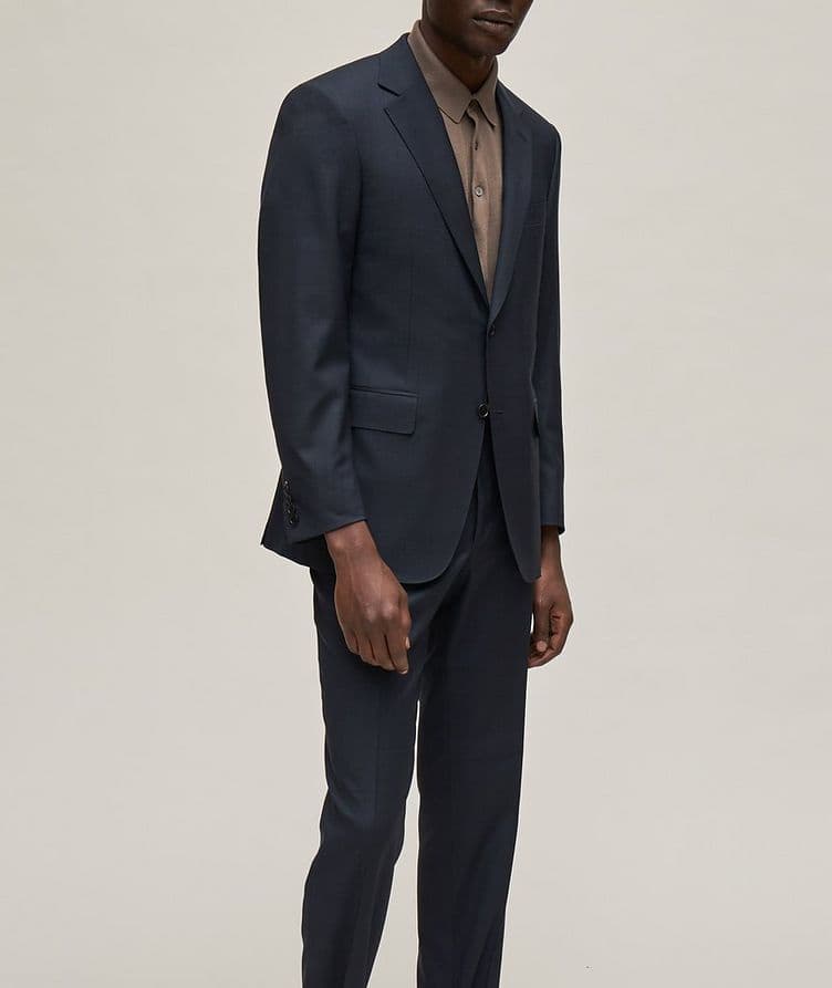 Tonal Check Stretch-Wool Suit image 3