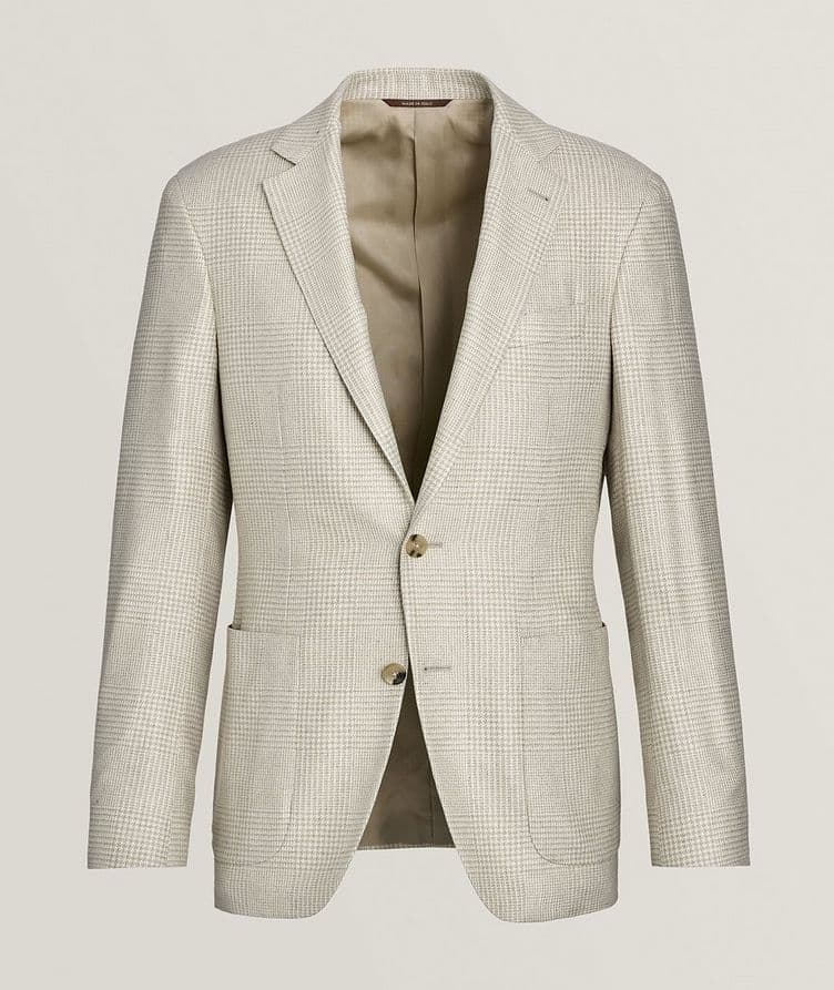 Kei Glen Check Silk Sport Jacket image 0