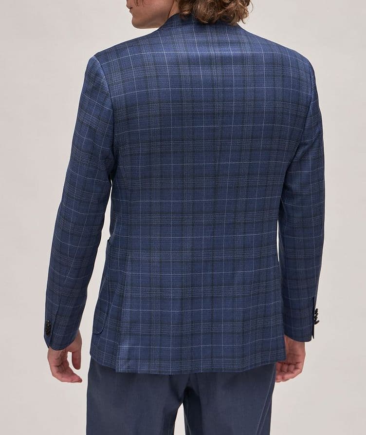 Kei Windowpane Stretch-Wool Sport Jacket  image 2