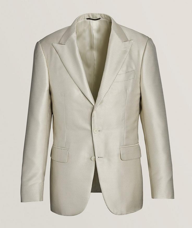 Canali Tonal Jacquard Tuxedo Jacket 