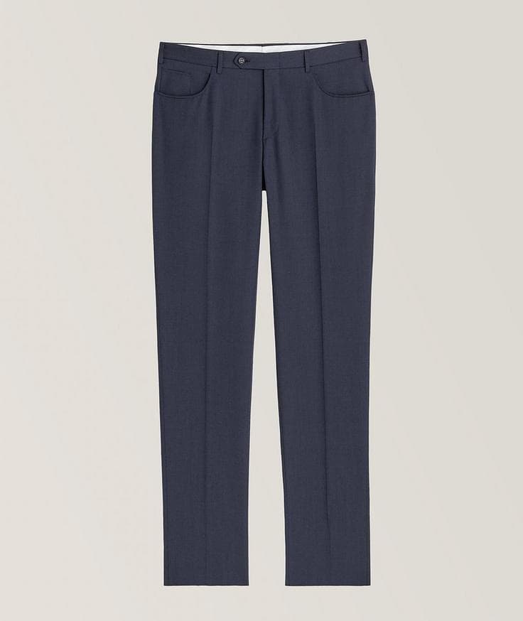 Canali Twill Wool Trousers