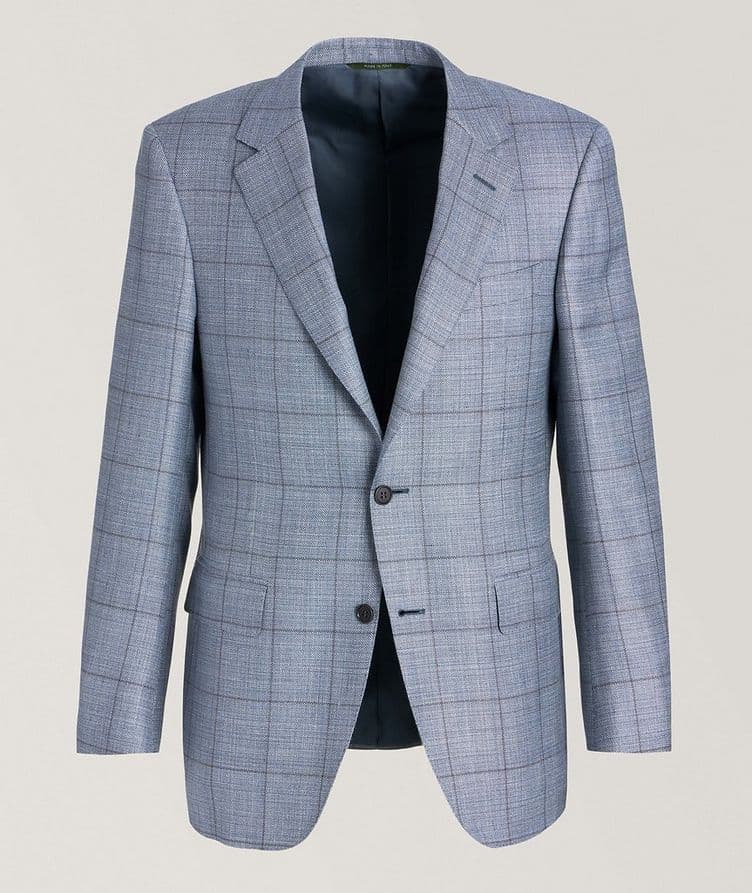 Windowpane Wool-Blend Sport Jacket  image 0