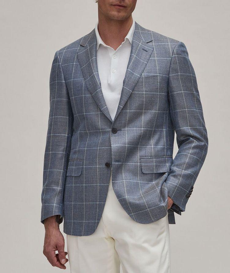 Windowpane Wool-Blend Sport Jacket image 1