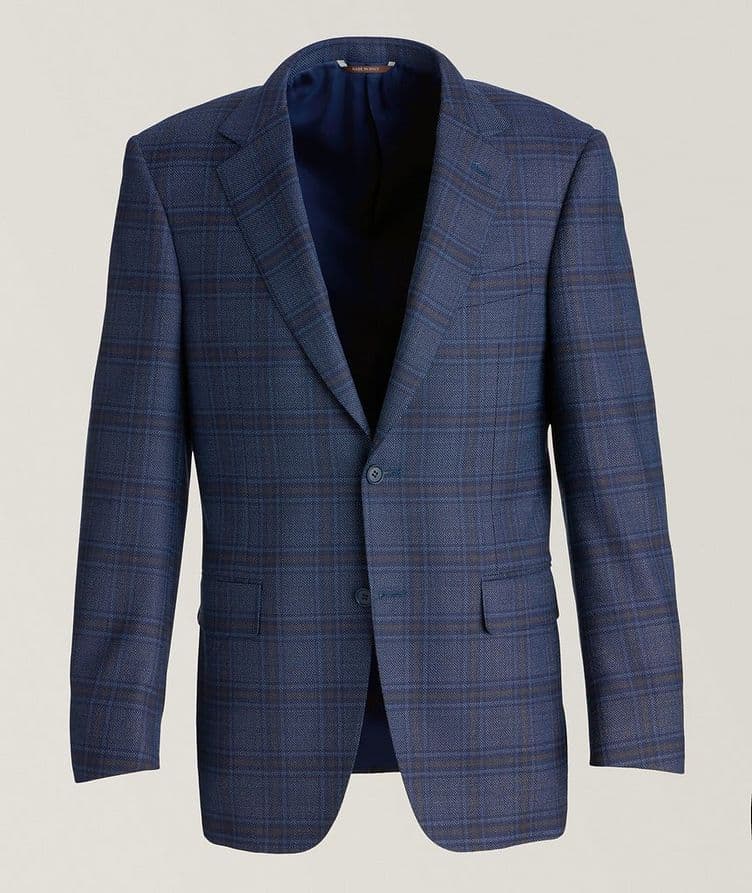 Check Stretch Wool-Blend Sport Jacket image 0