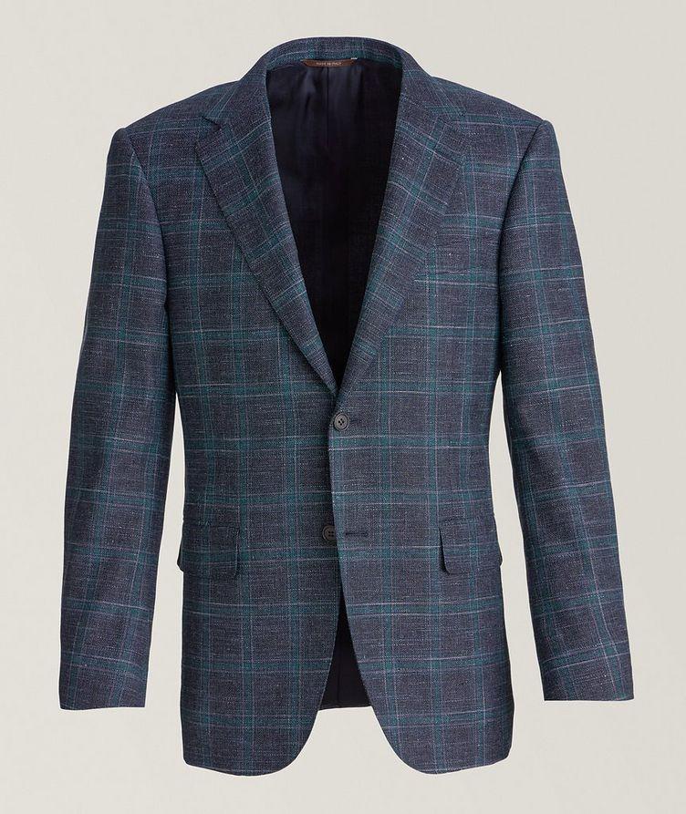 Windowpane Stretch Wool-Blend Sport Jacket image 0