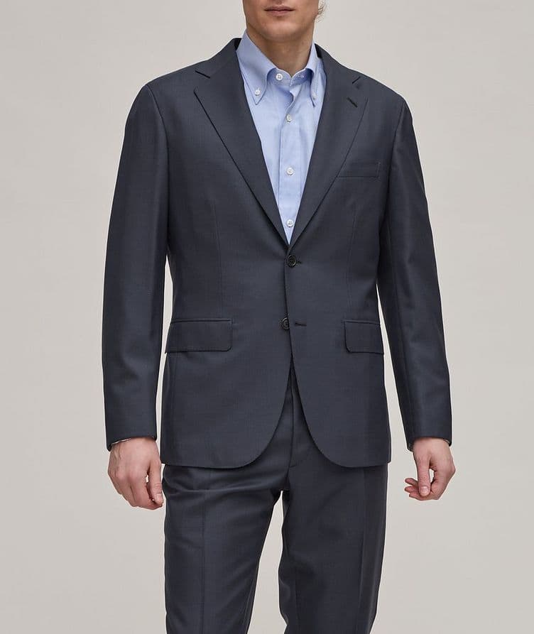 New Plume Windowpane Wool Suit image 1